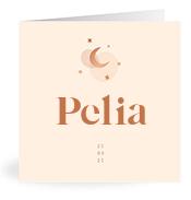 Geboortekaartje naam Pelia m1