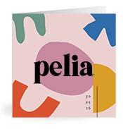 Geboortekaartje naam Pelia m2