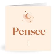 Geboortekaartje naam Pensee m1