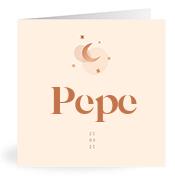 Geboortekaartje naam Pepe m1
