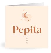 Geboortekaartje naam Pepita m1
