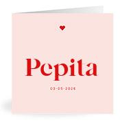 Geboortekaartje naam Pepita m3