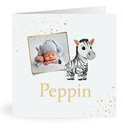 Geboortekaartje naam Peppin j2