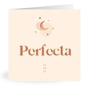 Geboortekaartje naam Perfecta m1