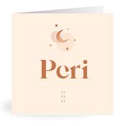 Geboortekaartje naam Peri m1