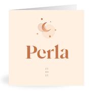 Geboortekaartje naam Perla m1