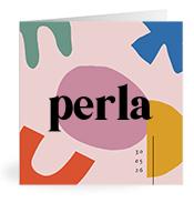 Geboortekaartje naam Perla m2