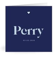 Geboortekaartje naam Perry j3