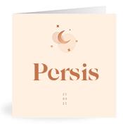 Geboortekaartje naam Persis m1