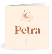 Geboortekaartje naam Petra m1