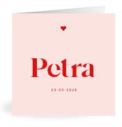 Geboortekaartje naam Petra m3