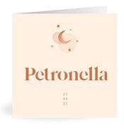 Geboortekaartje naam Petronella m1