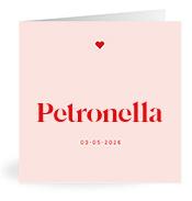 Geboortekaartje naam Petronella m3
