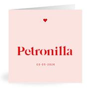 Geboortekaartje naam Petronilla m3