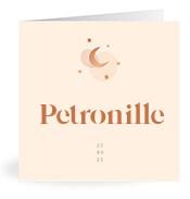 Geboortekaartje naam Petronille m1