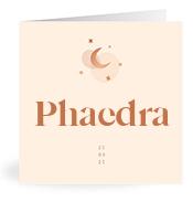 Geboortekaartje naam Phaedra m1