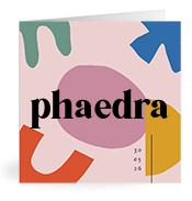 Geboortekaartje naam Phaedra m2