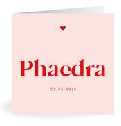 Geboortekaartje naam Phaedra m3