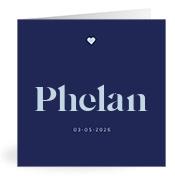 Geboortekaartje naam Phelan j3