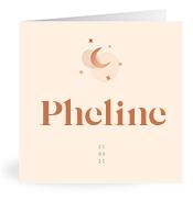 Geboortekaartje naam Pheline m1