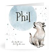Geboortekaartje naam Phil j4