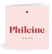 Geboortekaartje naam Phileine m3