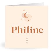 Geboortekaartje naam Philine m1
