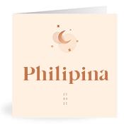 Geboortekaartje naam Philipina m1