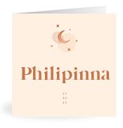 Geboortekaartje naam Philipinna m1