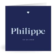 Geboortekaartje naam Philippe j3