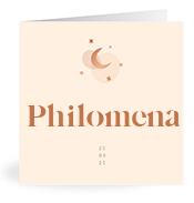 Geboortekaartje naam Philomena m1