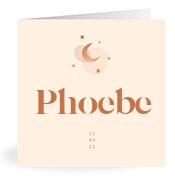 Geboortekaartje naam Phoebe m1