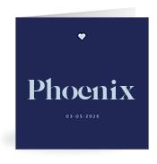 Geboortekaartje naam Phoenix j3