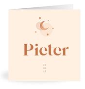 Geboortekaartje naam Pieter m1