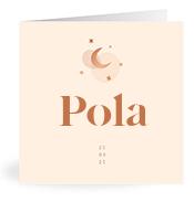Geboortekaartje naam Pola m1