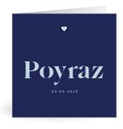 Geboortekaartje naam Poyraz j3