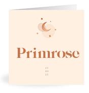 Geboortekaartje naam Primrose m1