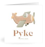 Geboortekaartje naam Pyke j1