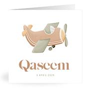 Geboortekaartje naam Qaseem j1