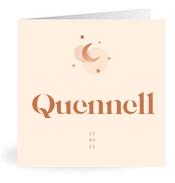 Geboortekaartje naam Quennell m1