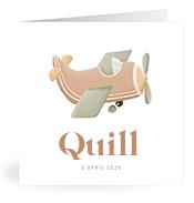 Geboortekaartje naam Quill j1
