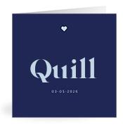 Geboortekaartje naam Quill j3