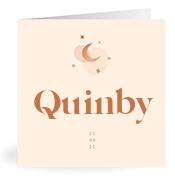 Geboortekaartje naam Quinby m1