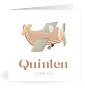 Geboortekaartje naam Quinten j1