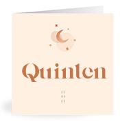 Geboortekaartje naam Quinten m1