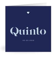 Geboortekaartje naam Quinto j3
