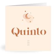 Geboortekaartje naam Quinto m1