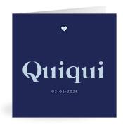 Geboortekaartje naam Quiqui j3