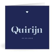 Geboortekaartje naam Quirijn j3