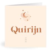 Geboortekaartje naam Quirijn m1